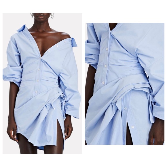 Alexander Wang Dresses & Skirts - EUC ALEXANDER WANG Cinched Cotton Shirt Dress $795 0